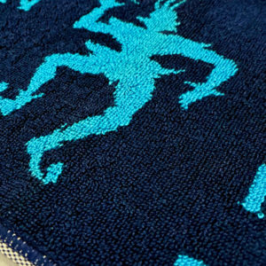 毛違いジャガード織タオル